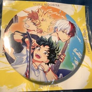 MHA Midoriya Deku Izuku Bakugou Katsuki Todoroki Shuoto Band Pin Clip NEW